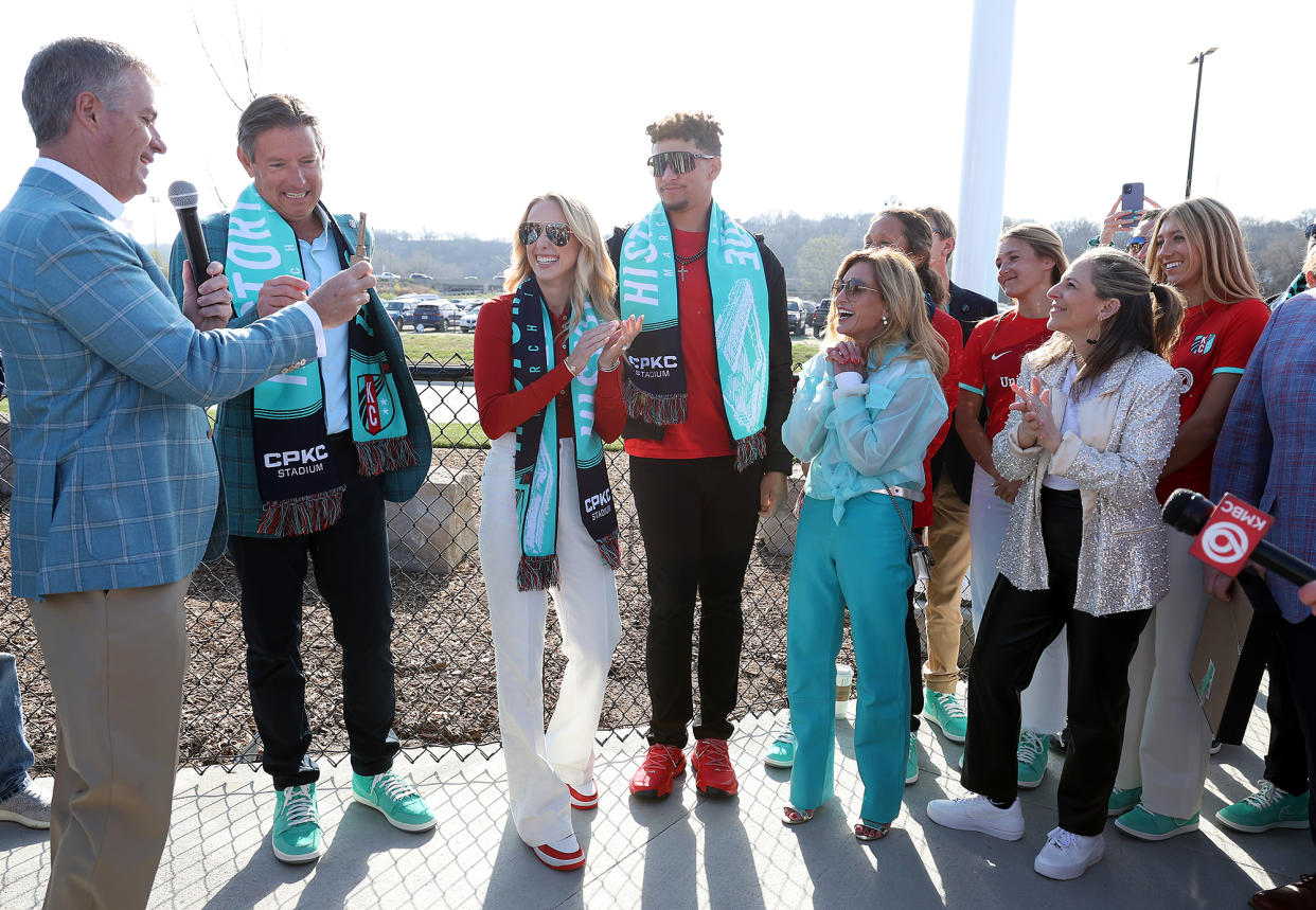 Patrick Mahomes and Wife Brittany Step Out at Kansas City Current Stadium Opening