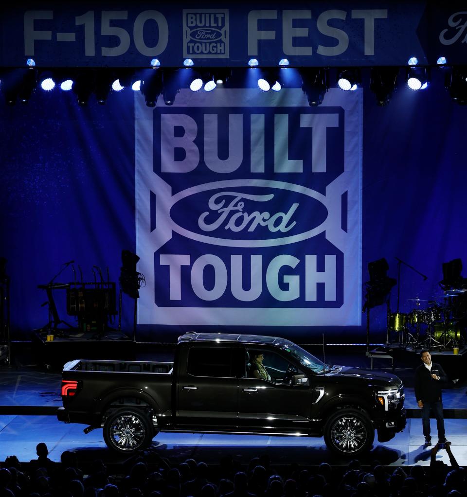 Ford F-150 at a reveal event in September 2023.