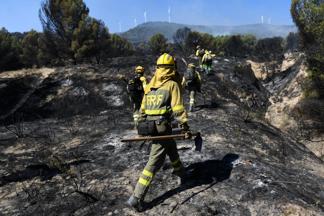 Pompiers déployés près de Saragosse.  - Ander Gillenea