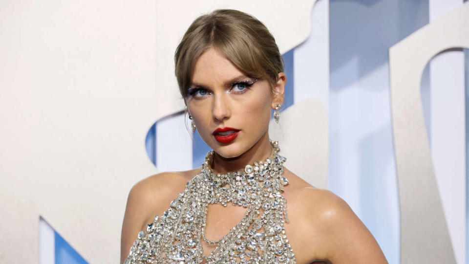 Taylor Swift lors des MTV VMA 2022 au Prudential Center le 28 août 2022.