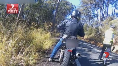 Riders are pulled up after a wild hoon ride. Source: 7 News