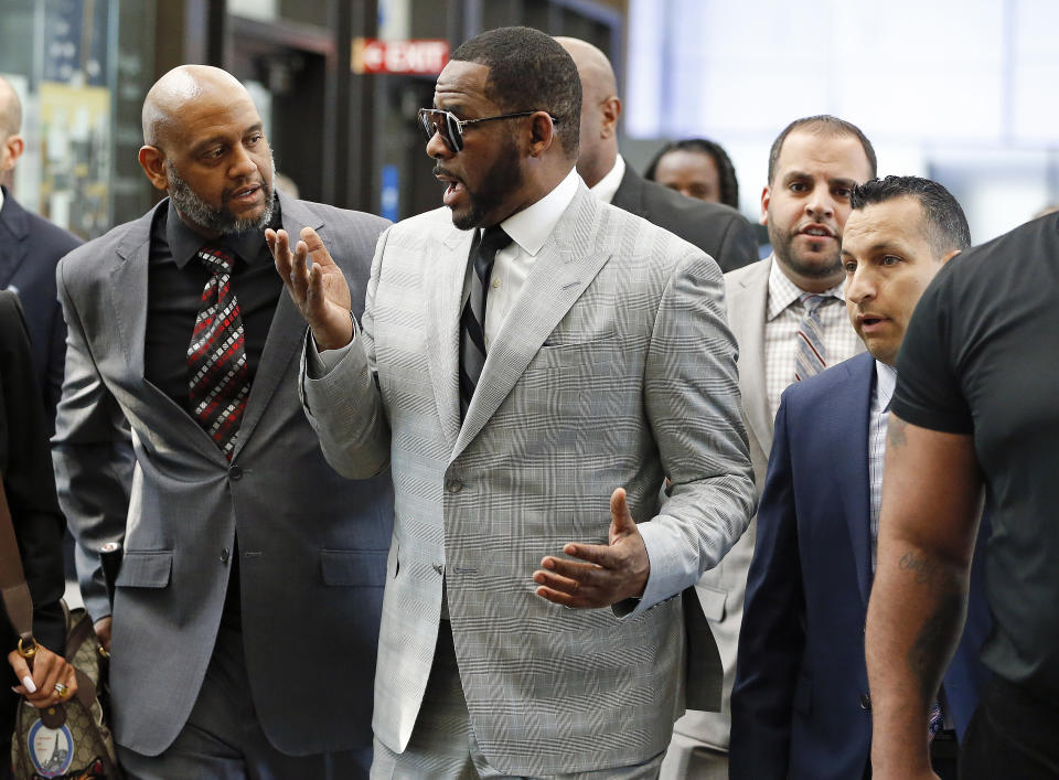 CHICAGO, ILLINOIS – JUNE 06: Singer R. Kelly arrives at the Leighton Criminal Courthouse on June 06, 2019 in Chicago, Illinois. The singer appeared in court to face new charges of criminal sexual abuse. (Photo by Nuccio DiNuzzo/Getty Images)