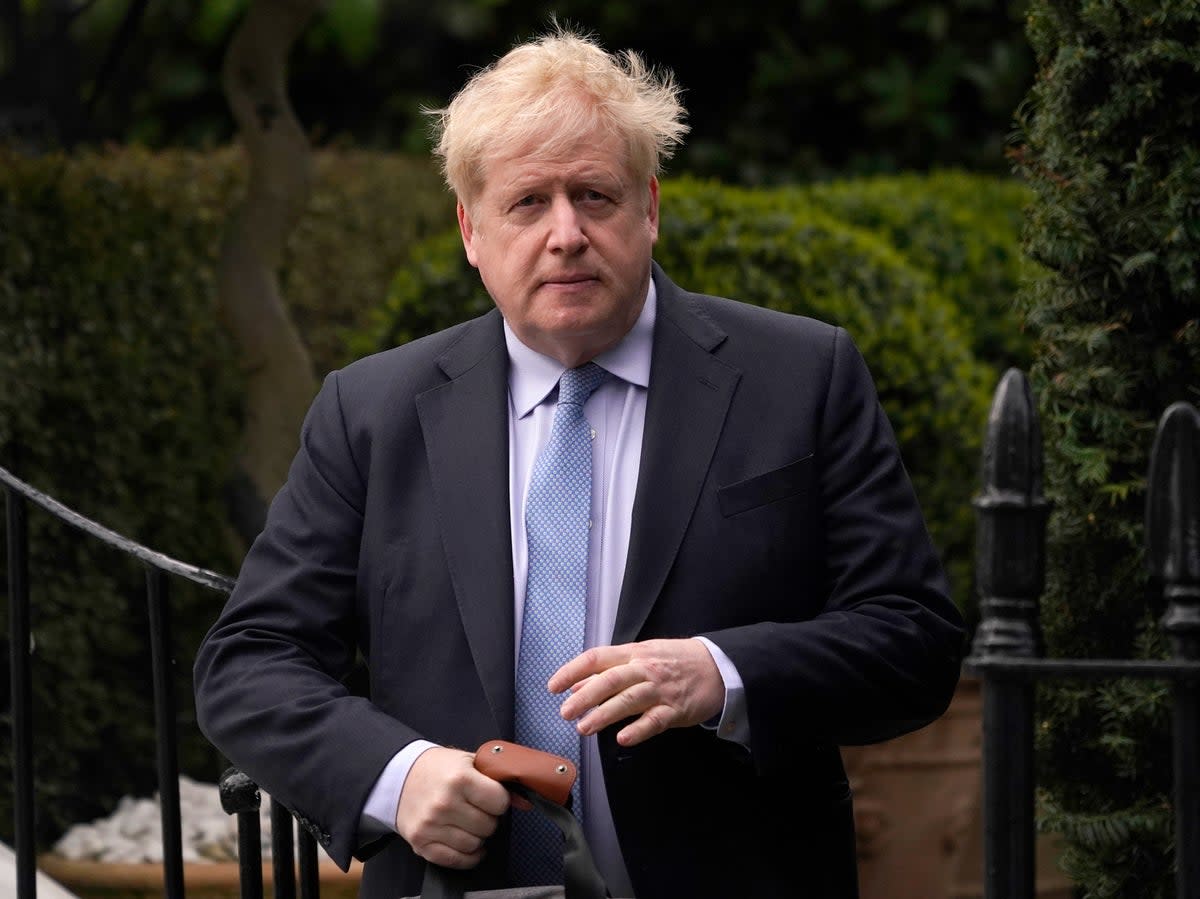 Boris Johnson has been criticised for his resignation honours list (AP)
