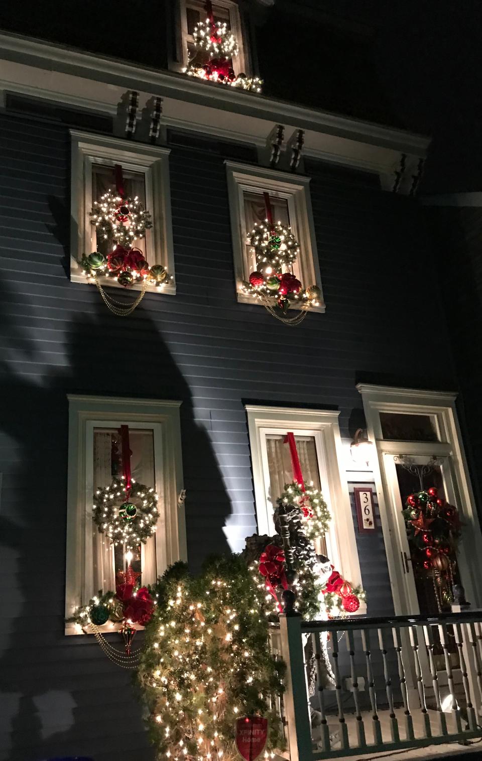 A Burlington City home is decked out in lights for a past Holiday House Tour,