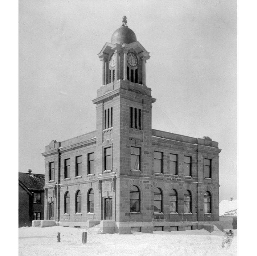 The original Dartmouth Post Office, built in 1914 on Queen Street. The heritage building is being renovated and will become a commercial space connected to the larger residential development beside it.