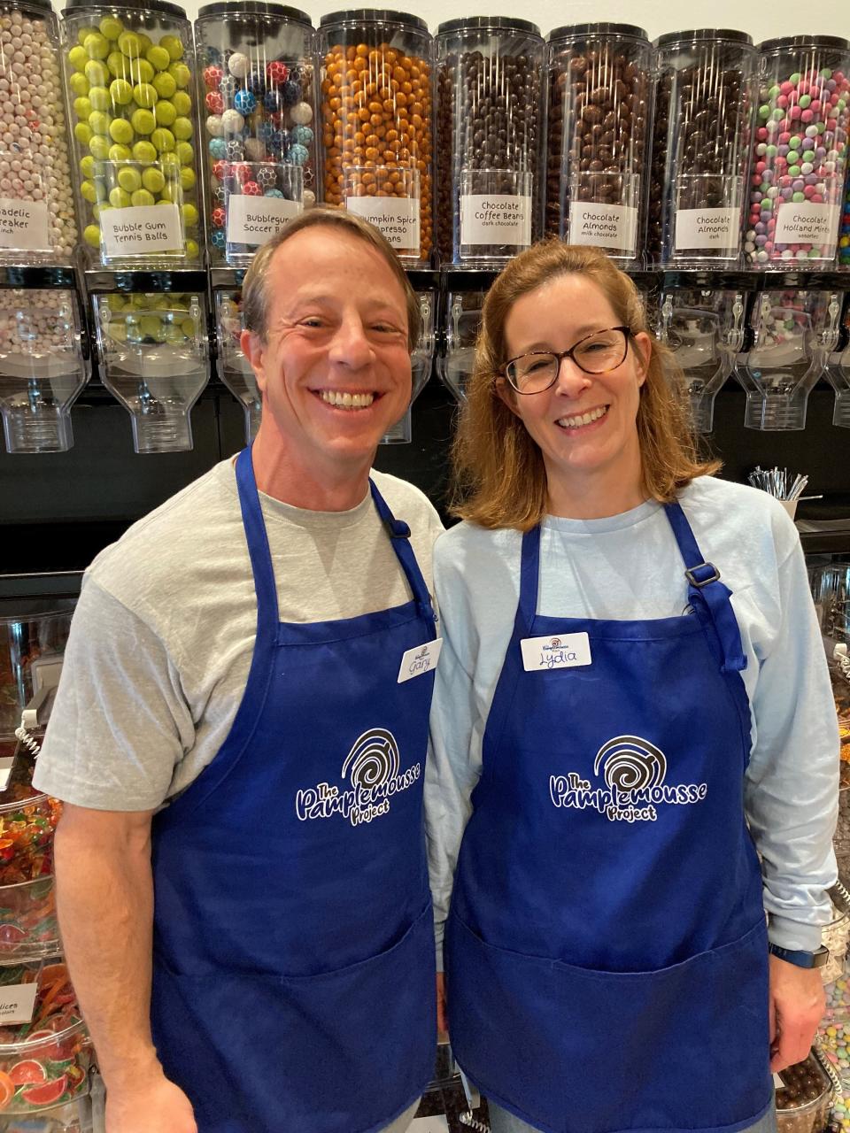 Gary and Lydia Kris, owners of The Pamplemousse Project in White Plains, a new coffee and chocolate shop that donates all profits to local charities. Photographed Dec. 2, 2022