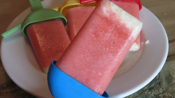 Poolside snacks watermelon strawberry