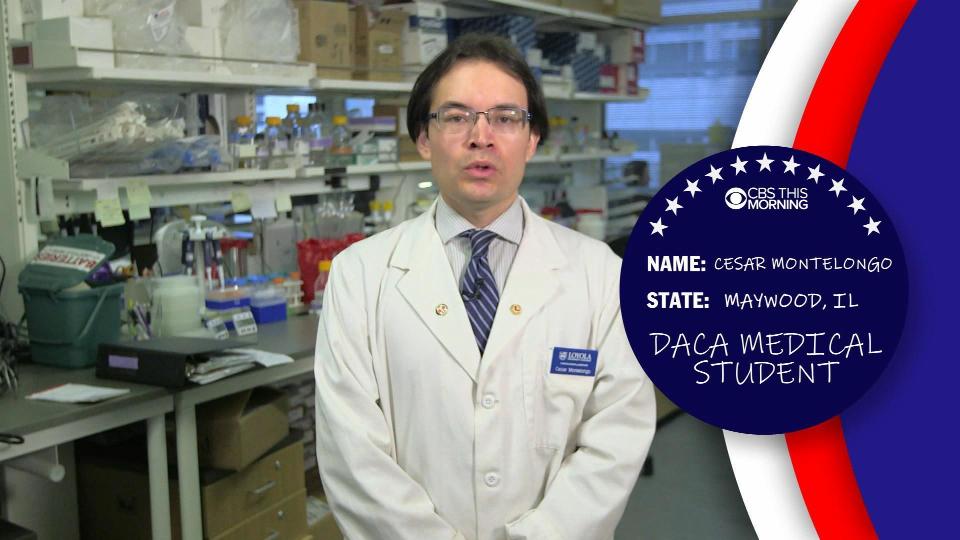 Cesar Montelongo is a DACA recipient and a medical student. / Credit: CBS News