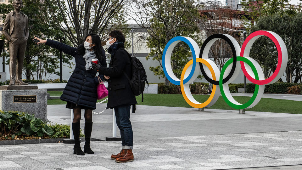 Speculation continued to mount as to whether the Japanese government will call off the 2021 Tokyo Olympics. (Photo by Carl Court/Getty Images)