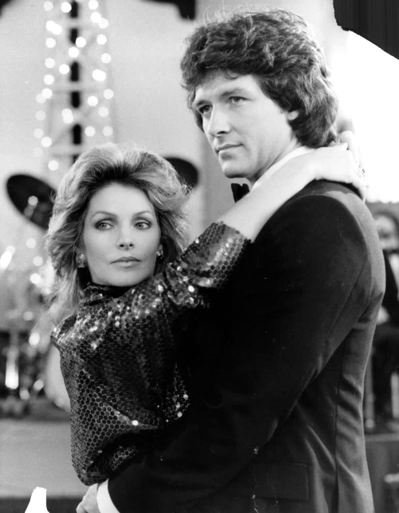 Duffy and Presley starred as high school sweethearts Bobby Ewing and Jenna Wade in “Dallas.” CBS Photo