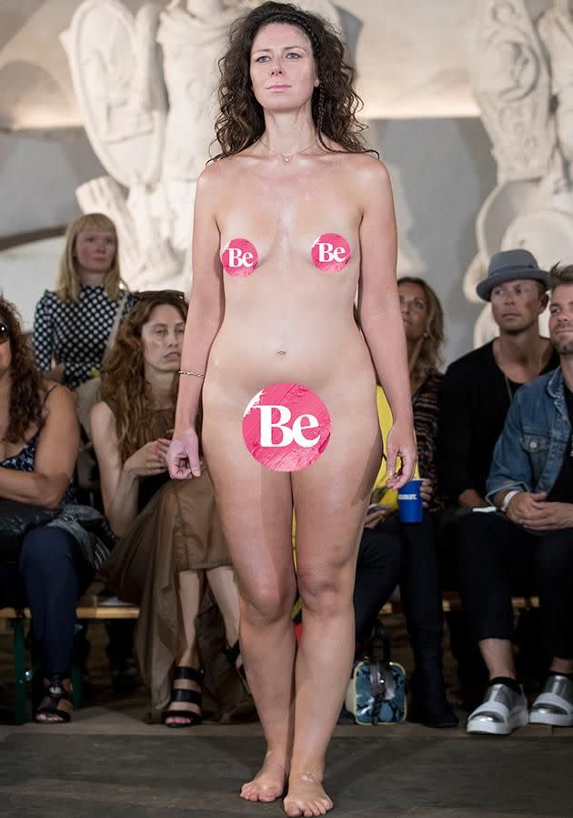 The models were a part of Danish designer Nicholas Nybro’s show. Photo: Getty Images