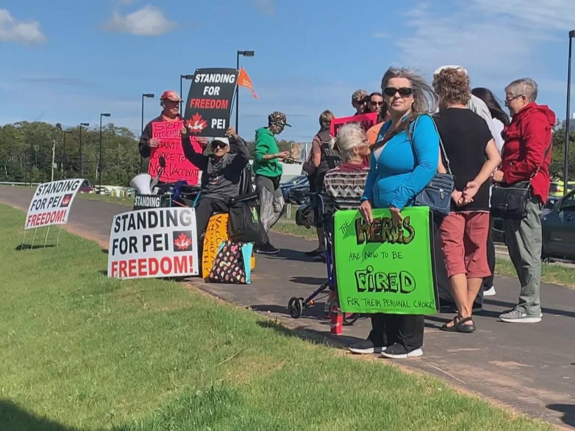 The legislation would limit the activities of protestors outside health-care facilities. (Laura Meader/CBC - image credit)