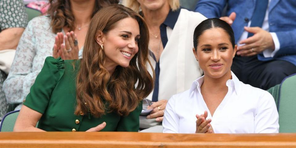 See All the Photos of Kate Middleton and Meghan Markle at Wimbledon Together Today