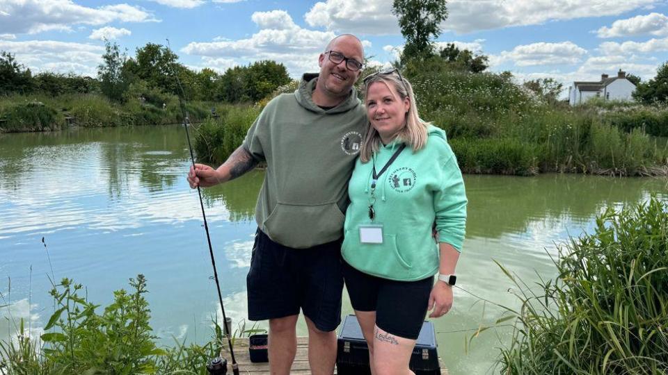 Ben and Nikki English fishing