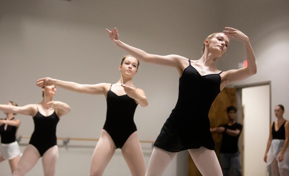 Dancers rehearse at the Tallahassee Ballet on Wednesday, Aug. 17, 2022. 