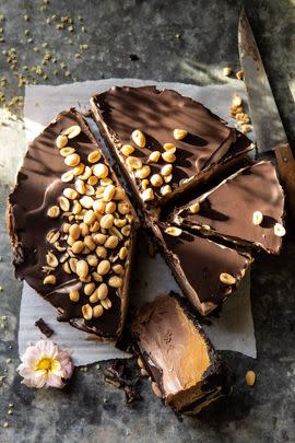 Nonnie's 6-Ingredient Chocolate Peanut Butter Ice Cream Cake