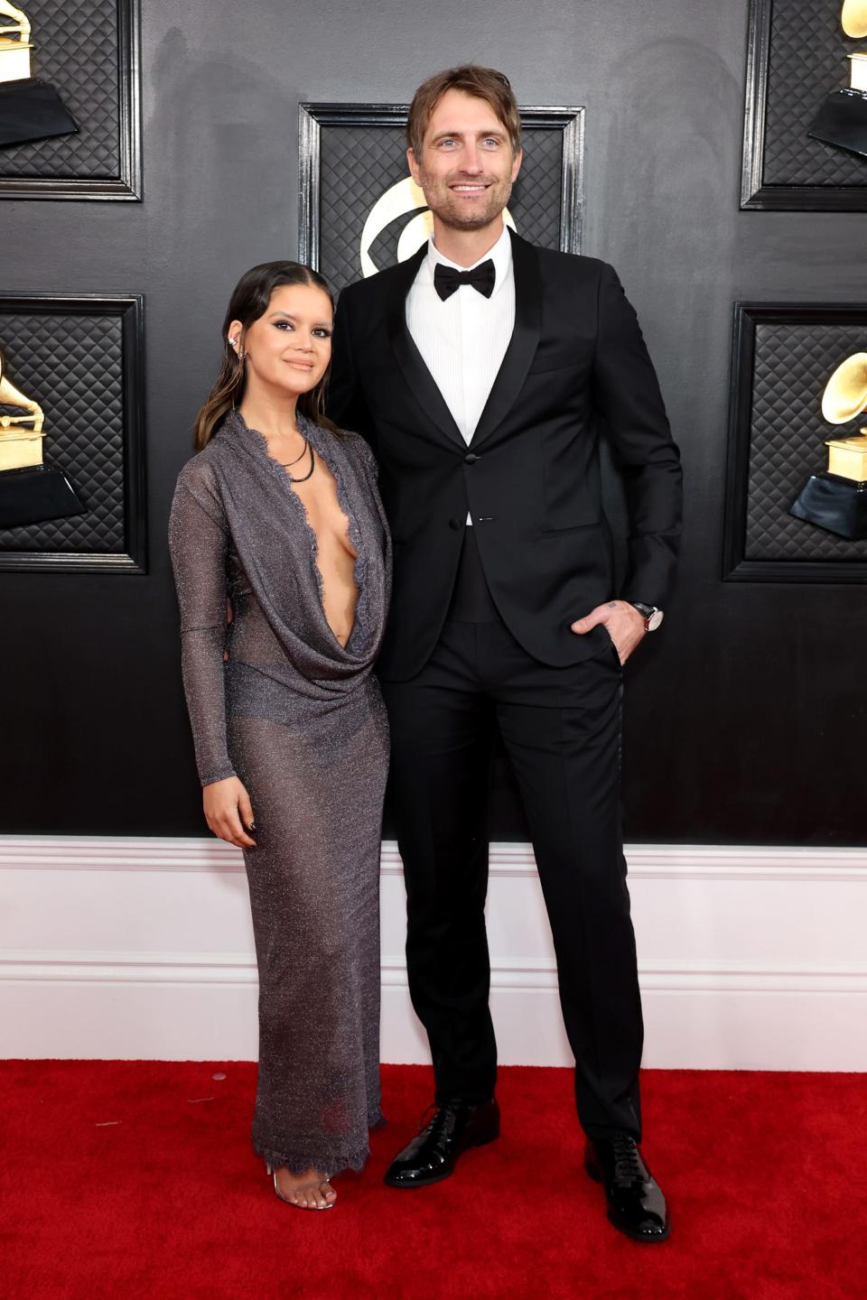 Maren Morris and Ryan Hurd attend the 2023 Grammy Awards.
