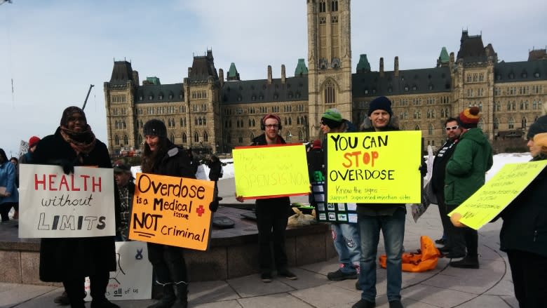 Advocates call for action on fentanyl overdose crisis at Parliament Hill rally