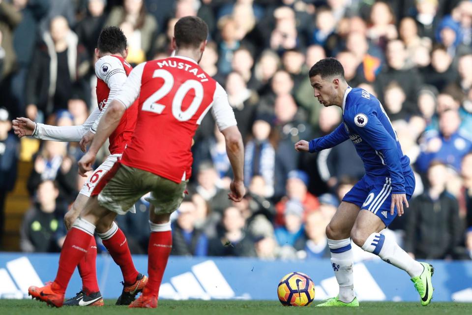 Goal of the Season: Eden Hazard's impressive solo strike against Arsenal is shortlisted: AFP/Getty Images