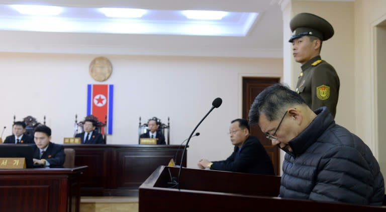 A North Korean court last month sentenced Canadian pastor Hyeon Soo Lim (right) to life imprisonment with hard labour on sedition charges