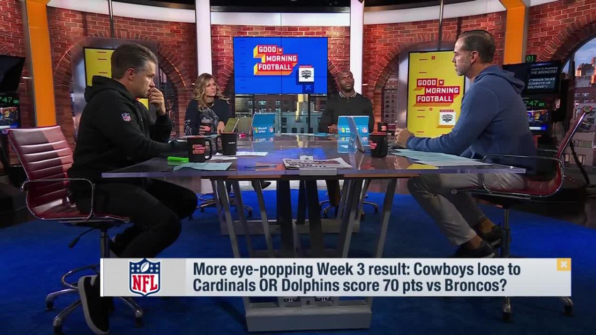 More eye-popping Week 3 result: Cowboys loss to Cardinals or Dolphins score  70 points vs. Broncos? 'GMFB'