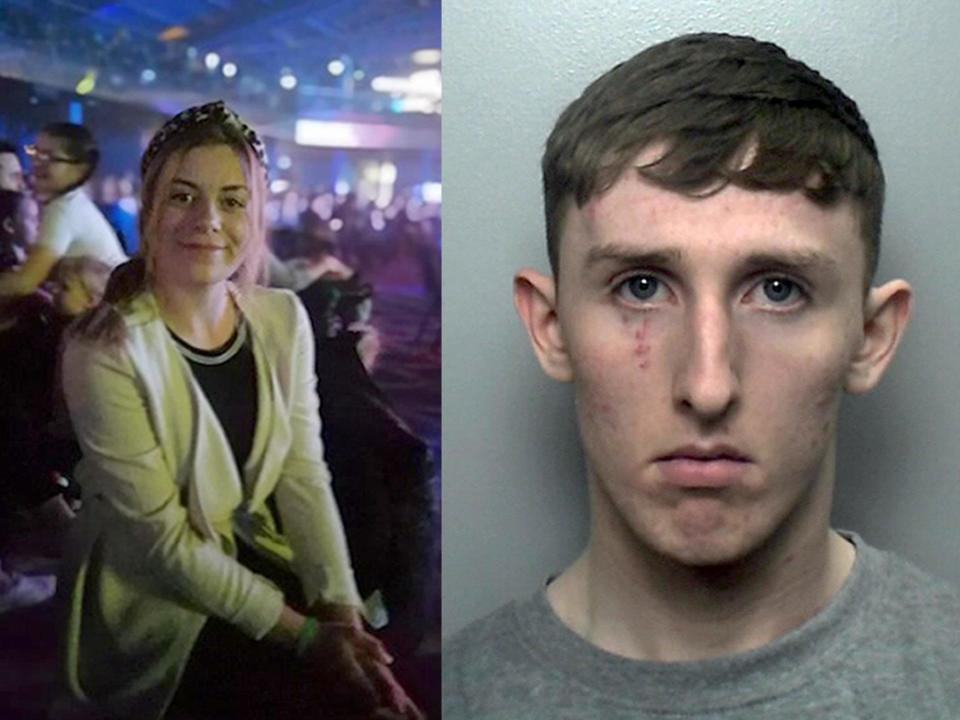 Megan Newton (left) and Joseph Trevor, who has admitted rape and murder: Staffordshire Police/PA