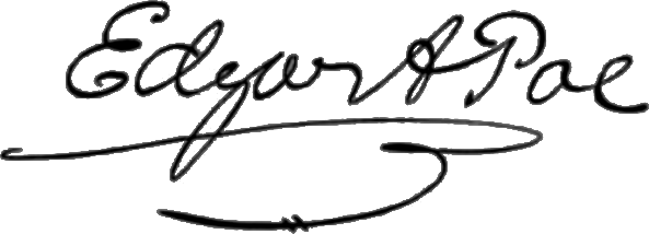 愛倫坡的親筆簽名（Wikipedia/Public Domain）