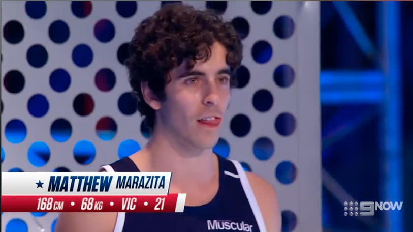 Matthew Maritza on Ninja Warrior Monday 15th of July 2019