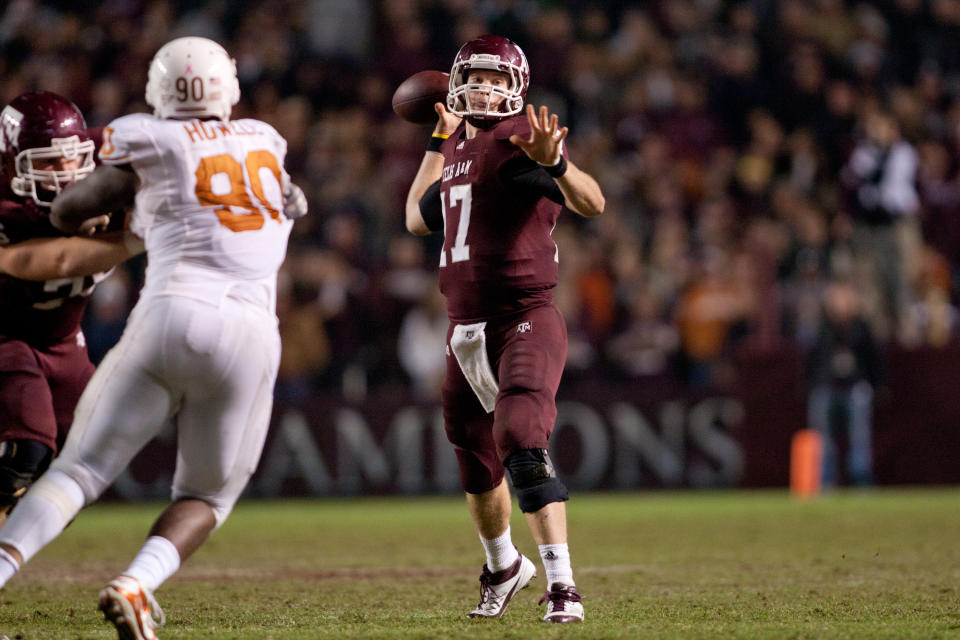 Miami Dolphins QB Ryan Tannehill was the Aggies’ QB the last time A&M played Texas. (Getty)