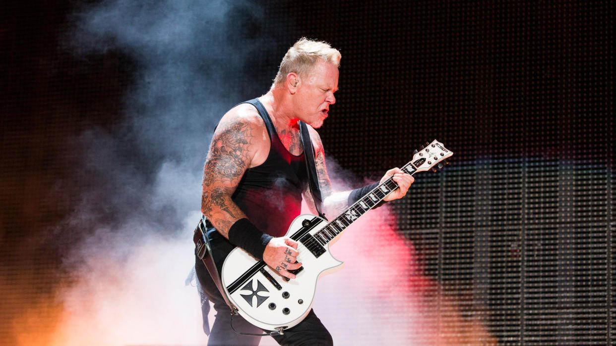 Metallica - James Hetfield Metallica in concert on the 'WorldWired Tour', Hard Rock Stadium, Miami Gardens, USA - 07 Jul 2017.