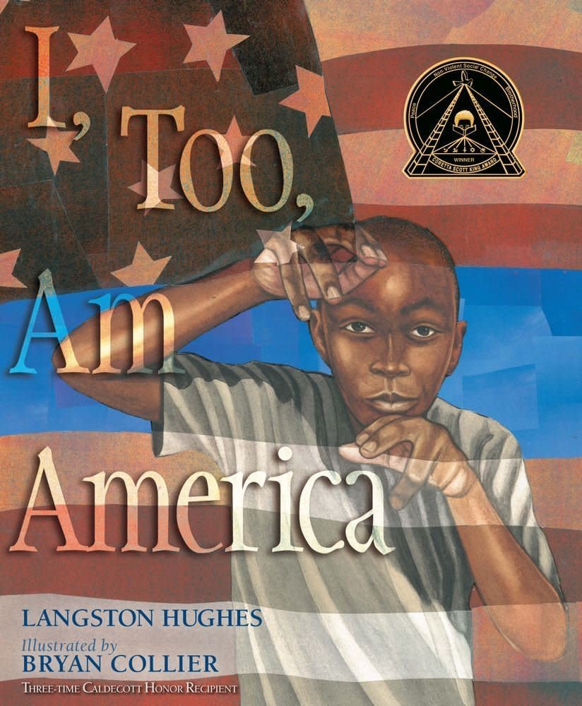 Bryan Collier presents an illustrated version of&nbsp;<a href="https://www.huffingtonpost.com/entry/this-black-history-month-we-declare-we-too-are-america_us_588fa515e4b0c90efeff4088">Langston Hughes' famous poem</a>&nbsp;"I, Too, Am America."<i>&nbsp;</i>(By Langston Hughes, illustrated by Bryan Collier)