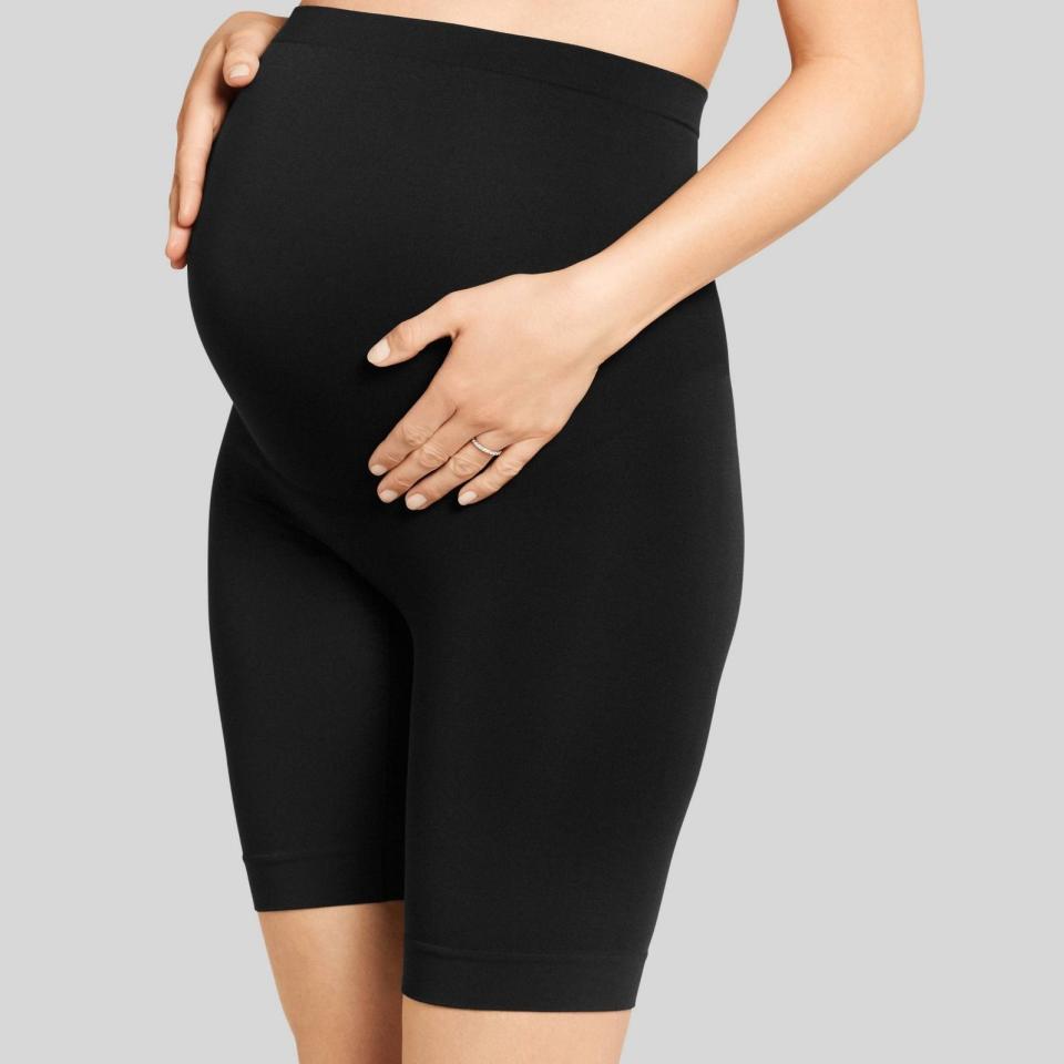 3) High-Waist Maternity Slipshort