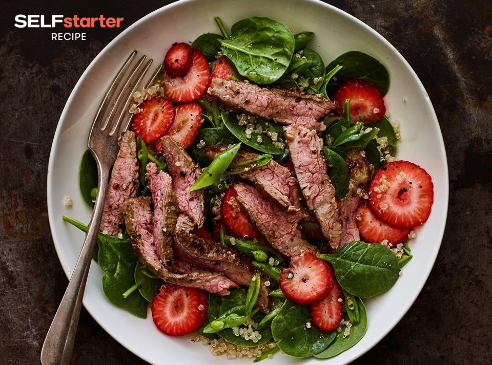 Strawberry Quinoa Steak Salad