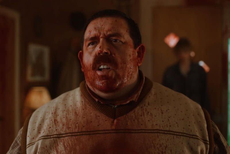 The "Krazy House" sitcom gets bloody for Bernie (Nick Frost). Photo courtesy of Sundance Institute