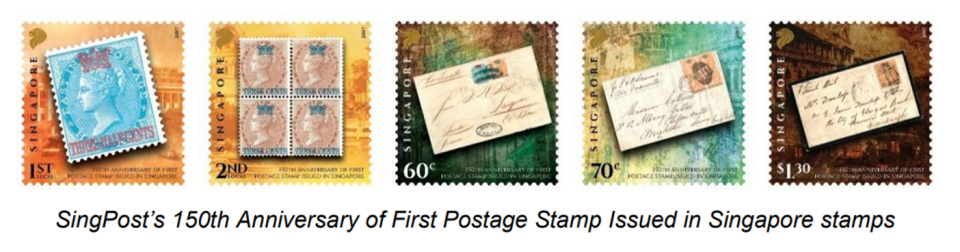 Five SingPost stamps will be launched as part of this significant milestone. (Photo: Singapore Philatelic Museum)