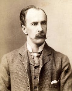 <span class="caption">William Osler, one of the founders of Johns Hopkins Hospital.</span> <span class="attribution"><a class="link " href="https://commons.wikimedia.org/w/index.php?curid=7405477" rel="nofollow noopener" target="_blank" data-ylk="slk:Gilbert and Bacon/Wikimedia Commons;elm:context_link;itc:0;sec:content-canvas">Gilbert and Bacon/Wikimedia Commons</a></span>