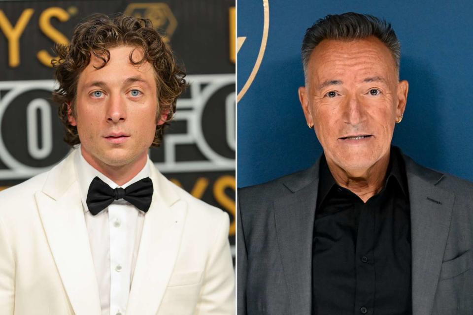 <p>Neilson Barnard/Getty; Todd Owyoung/NBC via Getty</p> Jeremy Allen White and Bruce Springsteen