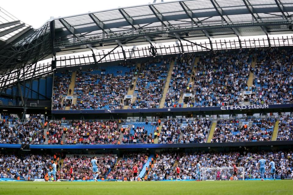 Liverpool have challenged Manchester City and the Premier League after receiving a reduced ticket allocation for their match at the Etihad next month (Zac Goodwin/PA) (PA Archive)