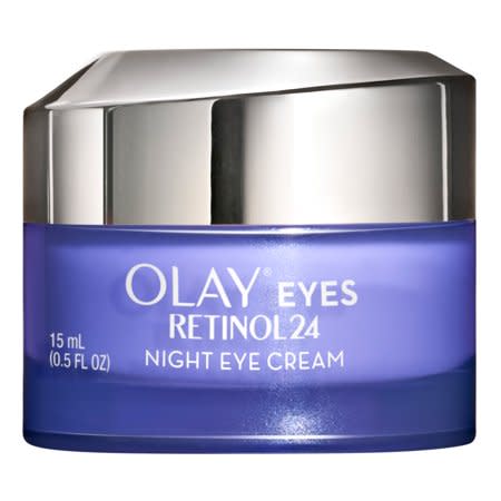 <p><strong>Olay</strong></p><p>walmart.com</p><p><strong>$28.94</strong></p><p><a href="https://go.redirectingat.com?id=74968X1596630&url=https%3A%2F%2Fwww.walmart.com%2Fip%2F848198036&sref=https%3A%2F%2Fwww.womenshealthmag.com%2Fbeauty%2Fg30852512%2Fbest-retinol-eye-cream%2F" rel="nofollow noopener" target="_blank" data-ylk="slk:Shop Now;elm:context_link;itc:0" class="link ">Shop Now</a></p><p>Retinol, vitamin B3, and vitamin E come together to act as a triple threat against fine lines, dryness, and free radical damage that can happen around your eyes. </p>