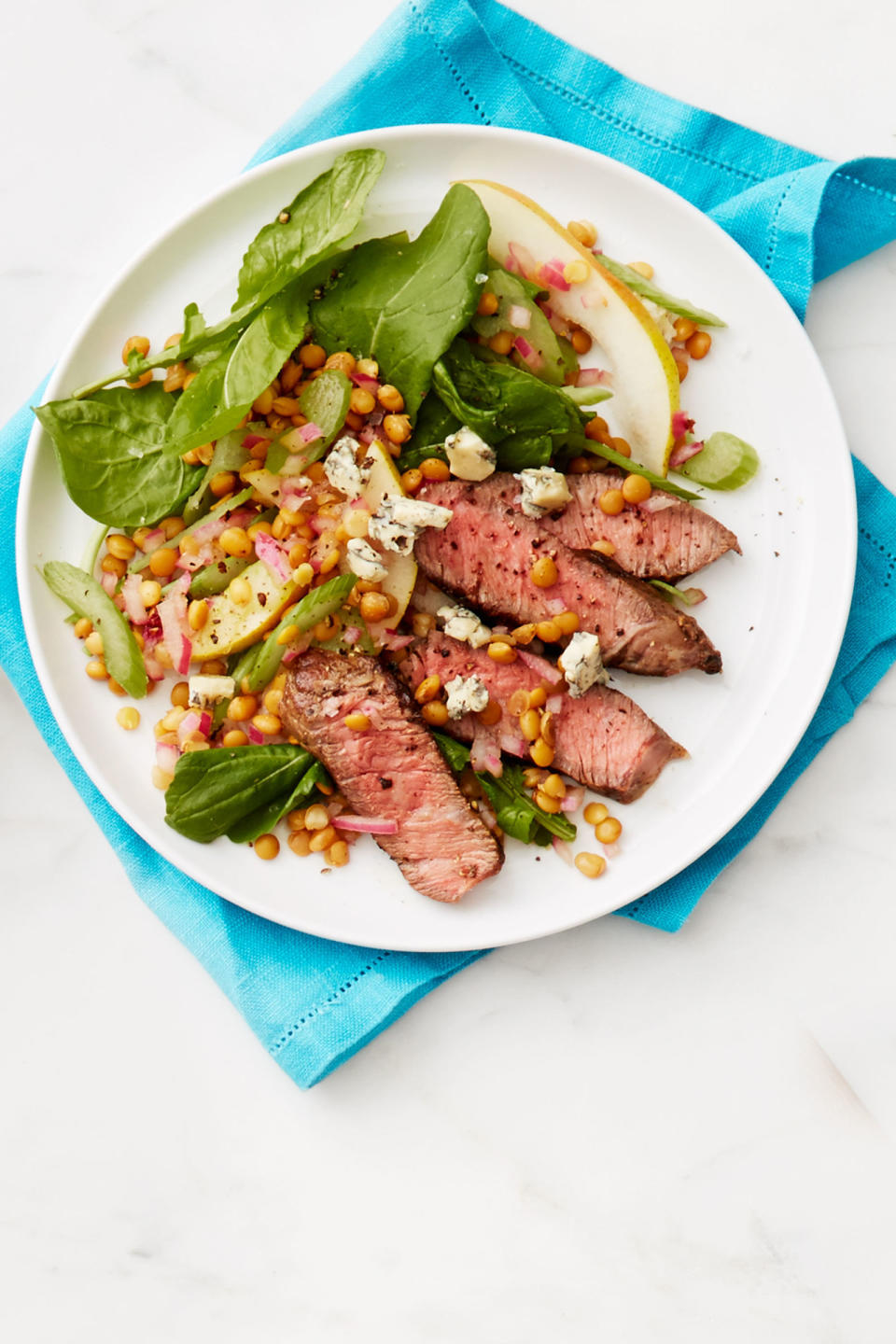 Lentil and Steak Salad