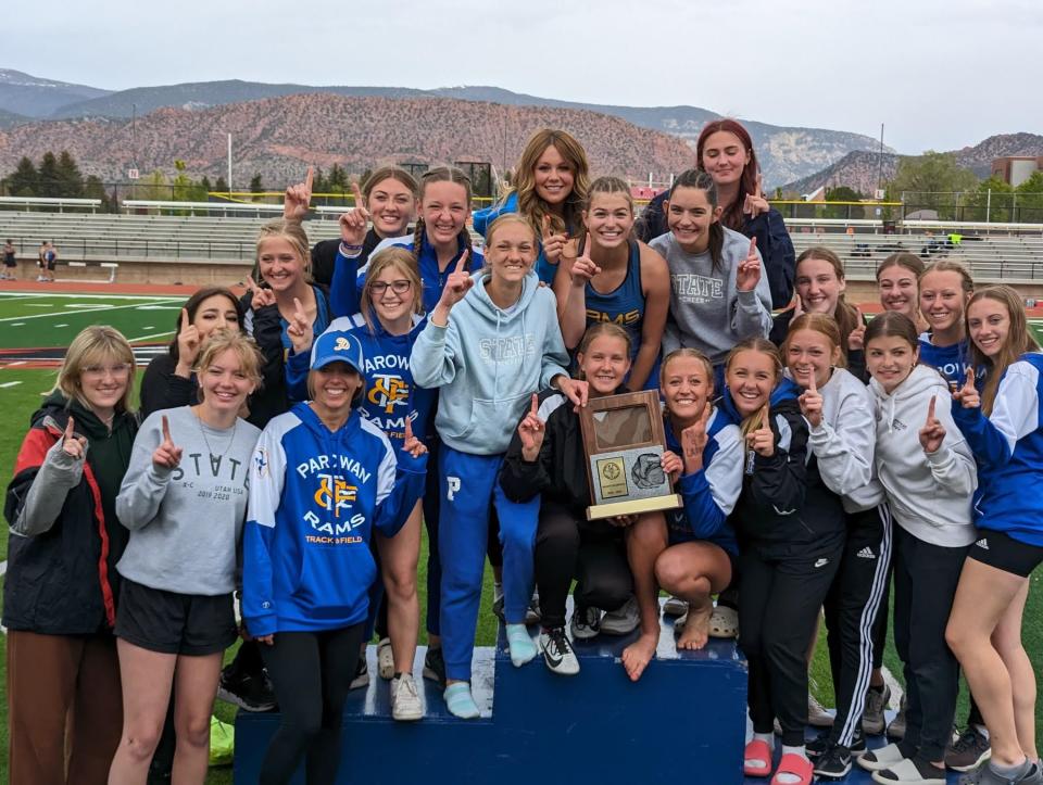 Parowan High School’s girls track team won the Region 19 championship at Southern Utah University on Thursday, May 11, 2023. | Provided by Parowan