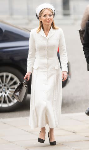 <p>Samir Hussein/WireImage</p> Geri Halliwell-Horner attends Commonwealth Day service on March 11, 2024