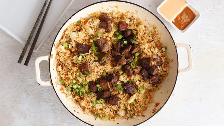 hibachi steak fried rice