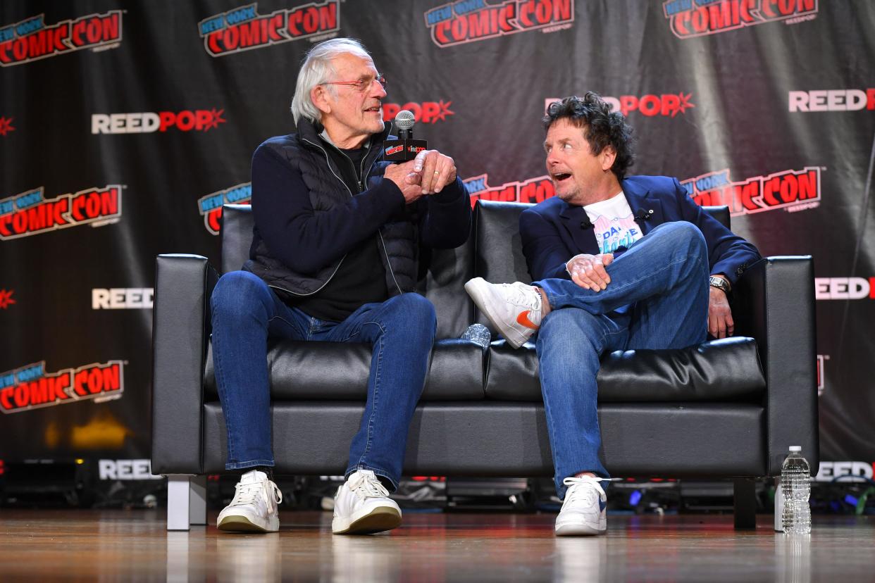 Christopher Lloyd and Michael J Fox