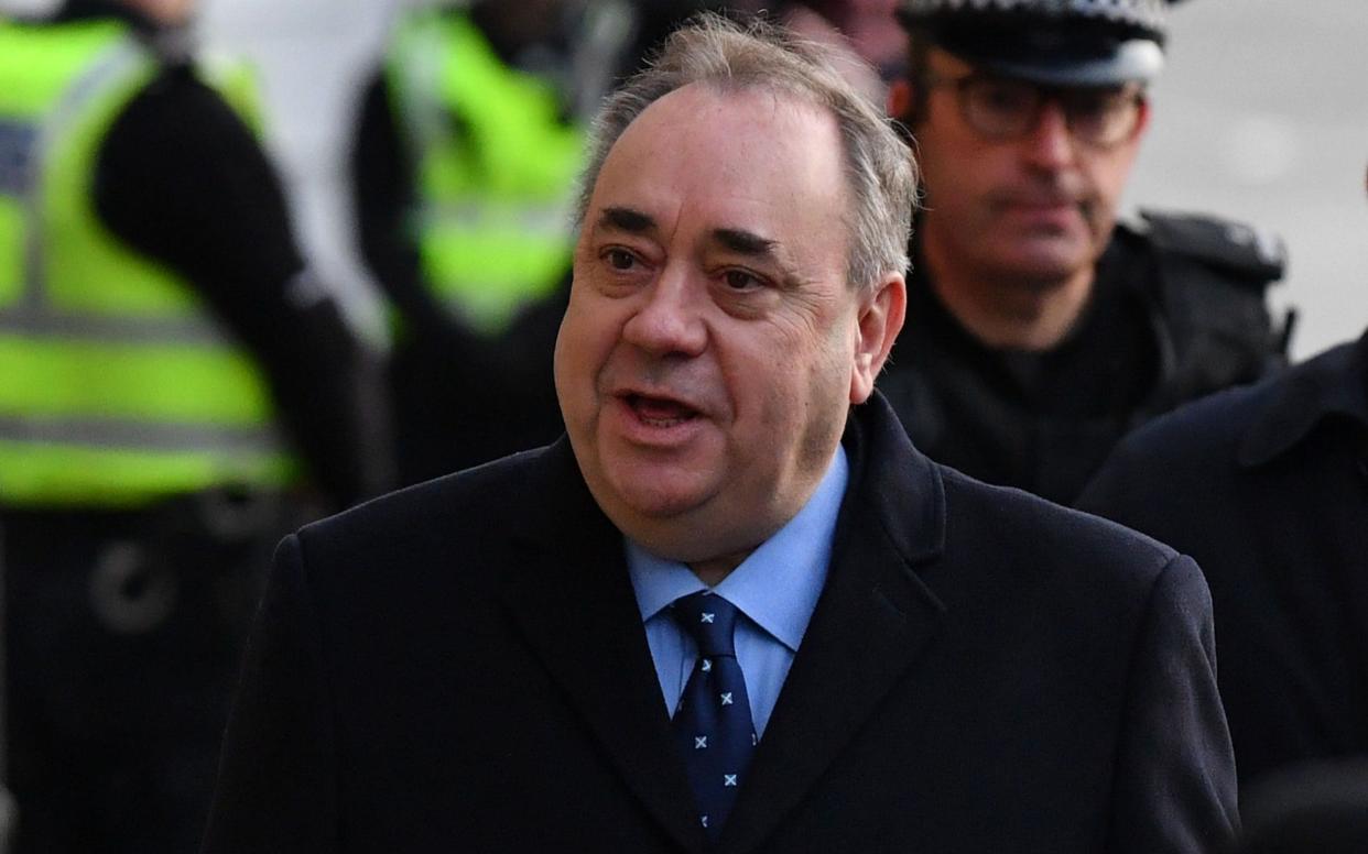 Former Scottish first minister Alex Salmond arrives at the High Court for a preliminary hearing on sexual assault charges - Getty Images Europe