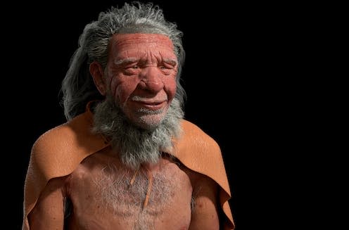 <span class="caption">3D rendering of an Neanderthal man</span> <span class="attribution"><a class="link " href="https://www.shutterstock.com/image-illustration/prehistoric-early-man-neanderthal-3d-rendering-1746110927" rel="nofollow noopener" target="_blank" data-ylk="slk:RaveeCG/Shutterstock;elm:context_link;itc:0;sec:content-canvas">RaveeCG/Shutterstock</a></span>