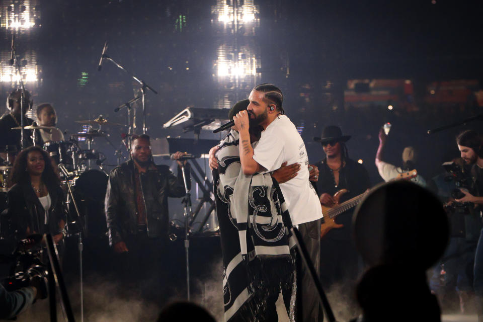 Bun B And Drake Hug