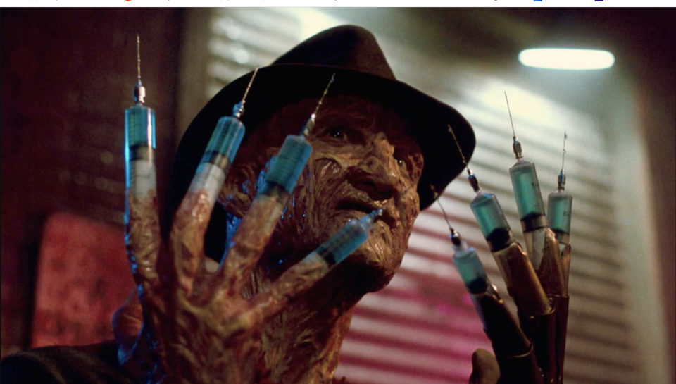 Robert Englund in Nightmare On Elm Street: Dream Warriors (credit: New Line Cinema)