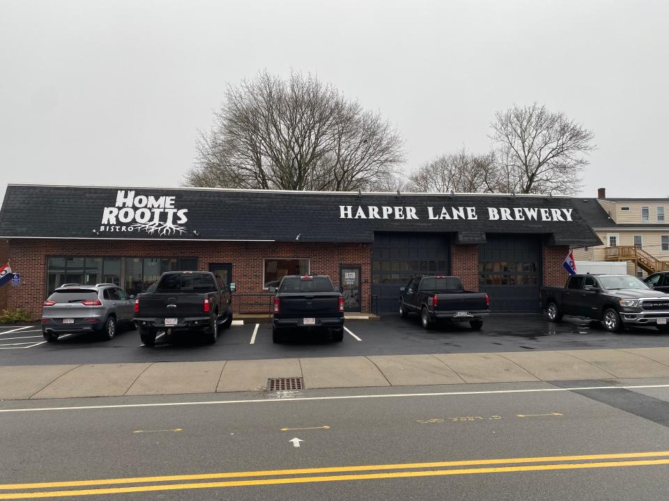 Harper Lane Brewery and Home Rootts Bistro occupy the same building at 16 Wareham St. in Middleboro, seen here on Friday, Jan. 26, 2024.