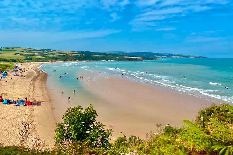 View from the path of Llaeth Lligwy beach, near Moelfre